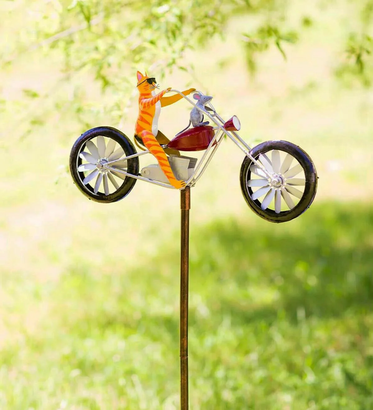 Vintage Bicycle Metal Wind Spinner - Image 5