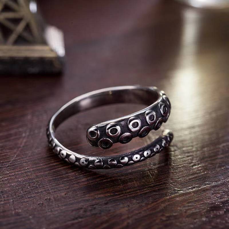 Vintage Chic Cat Animal Knuckle Rings for Women Girls Charm Gothic Punk Frog Rubbit Octopus Opening Finger Rings Fashion Jewelry - Image 15