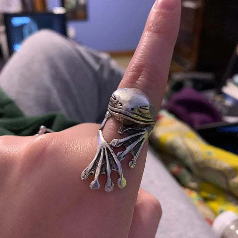 Vintage Chic Cat Animal Knuckle Rings for Women Girls Charm Gothic Punk Frog Rubbit Octopus Opening Finger Rings Fashion Jewelry - Image 4