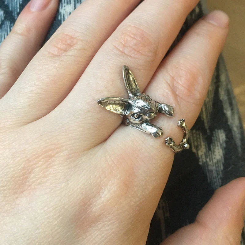 Vintage Chic Cat Animal Knuckle Rings for Women Girls Charm Gothic Punk Frog Rubbit Octopus Opening Finger Rings Fashion Jewelry - Image 5
