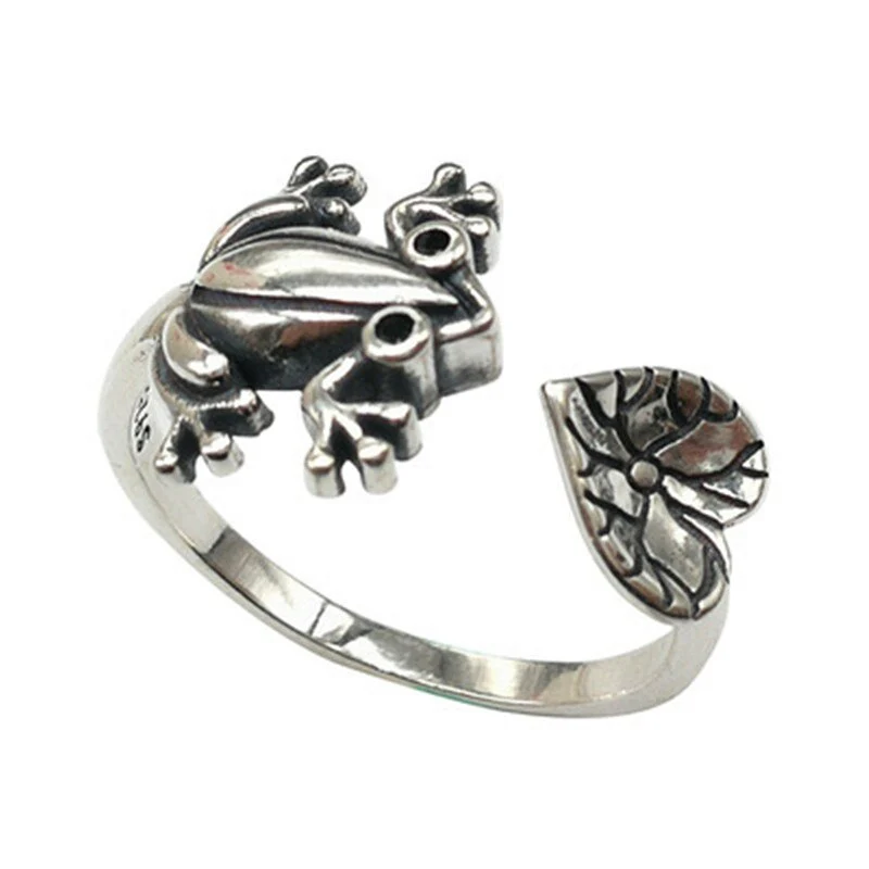 Vintage Chic Cat Animal Knuckle Rings for Women Girls Charm Gothic Punk Frog Rubbit Octopus Opening Finger Rings Fashion Jewelry - Image 8