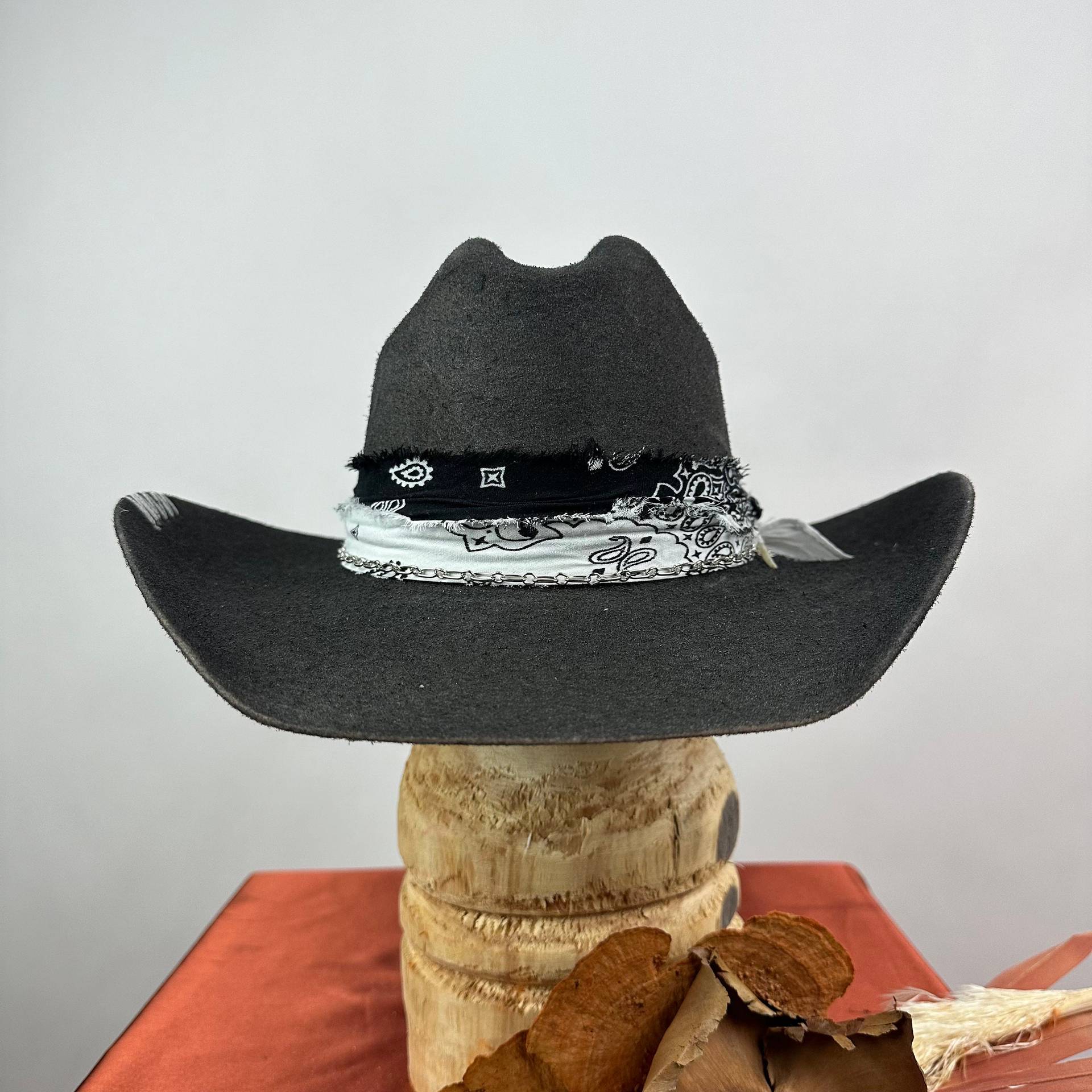 Western feather cowboy mao - Image 5