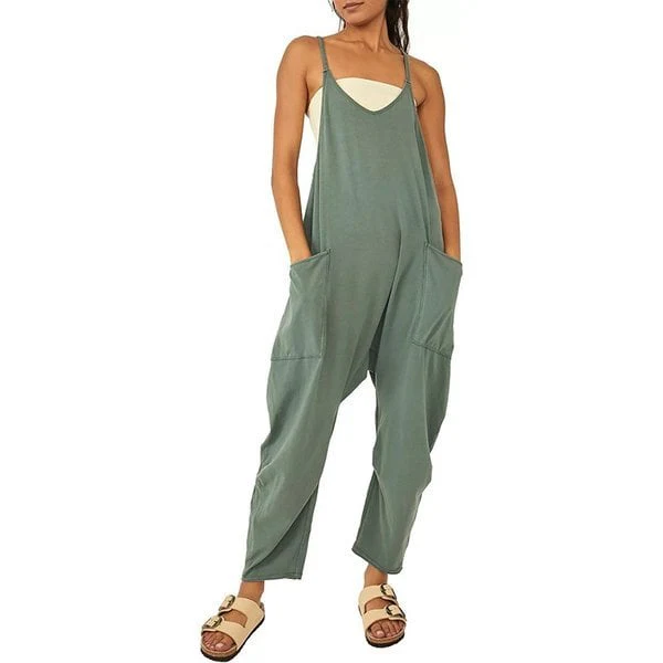 Wide Leg Jumpsuit with Pockets - Image 5