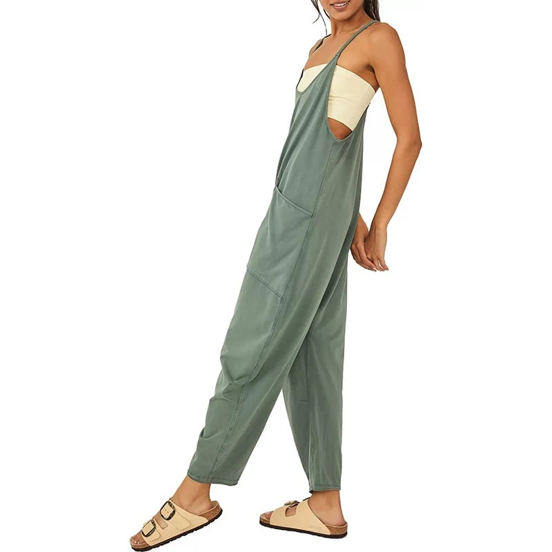 Wide Leg Jumpsuit with Pockets - Image 6