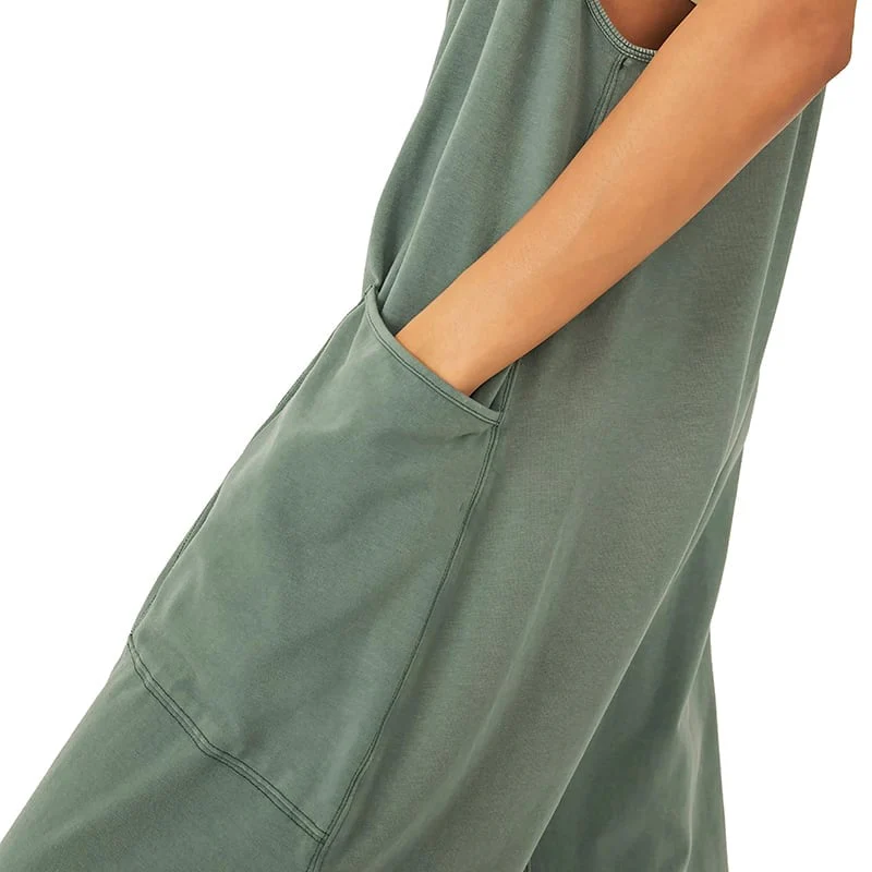 Wide Leg Jumpsuit with Pockets - Image 7