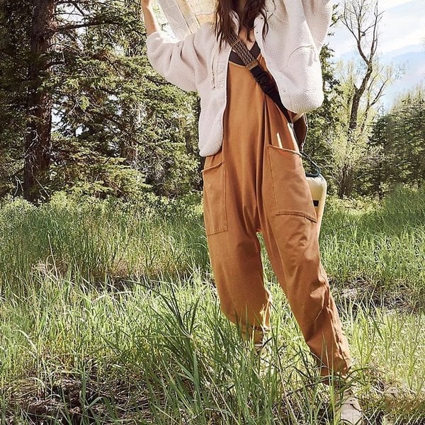 Wide Leg Jumpsuit with Pockets - Image 9