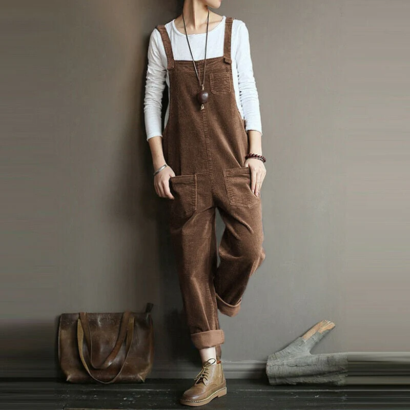 NEW | Wide Leg Corduroy Overalls - Image 9