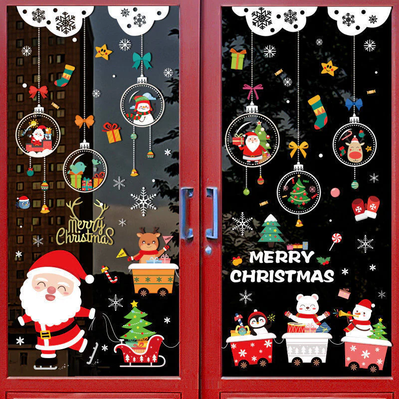 Christmas Window Clings Double-Sided Re-appliable Decoration - Image 2
