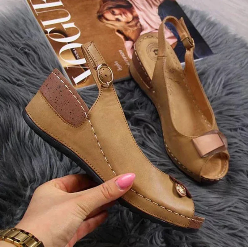 Women Comfortable Wedge Sandals - Image 5