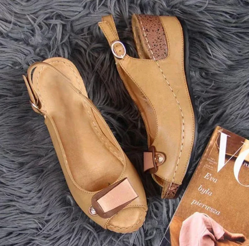 Women Comfortable Wedge Sandals - Image 6