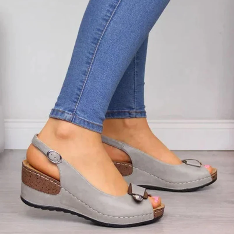 Women Comfortable Wedge Sandals - Image 8