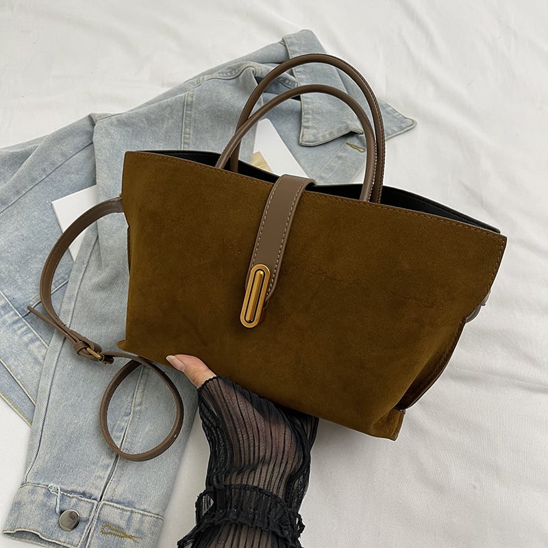 Women's Elegant Solid Color French Style Handbag - Image 8