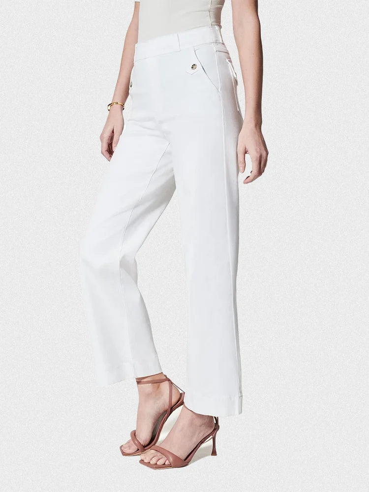 Women Stretch Twill Cropped Wide Leg Pant-(BUY 2 FREE SHIPPING) - Image 16
