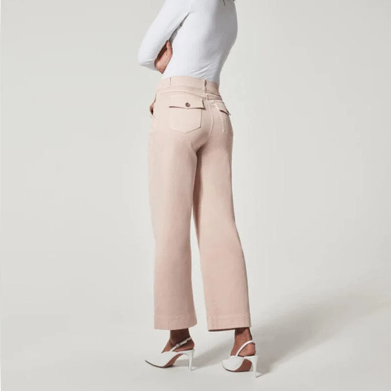 Women Stretch Twill Cropped Wide Leg Pant-(BUY 2 FREE SHIPPING) - Image 20