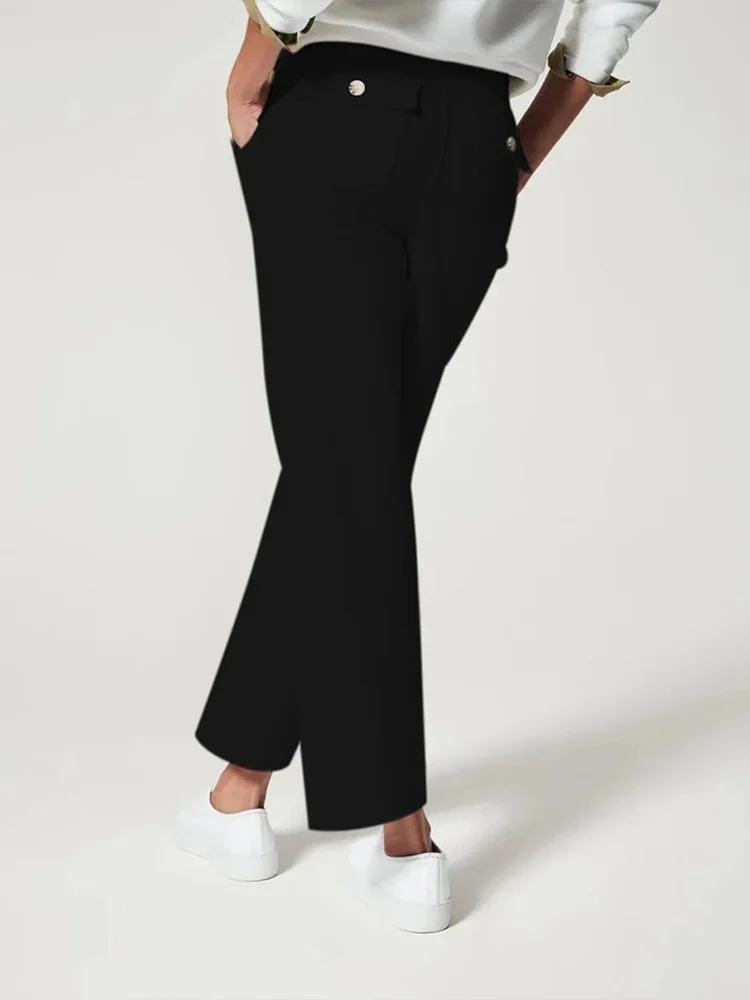 Women Stretch Twill Cropped Wide Leg Pant-(BUY 2 FREE SHIPPING) - Image 22