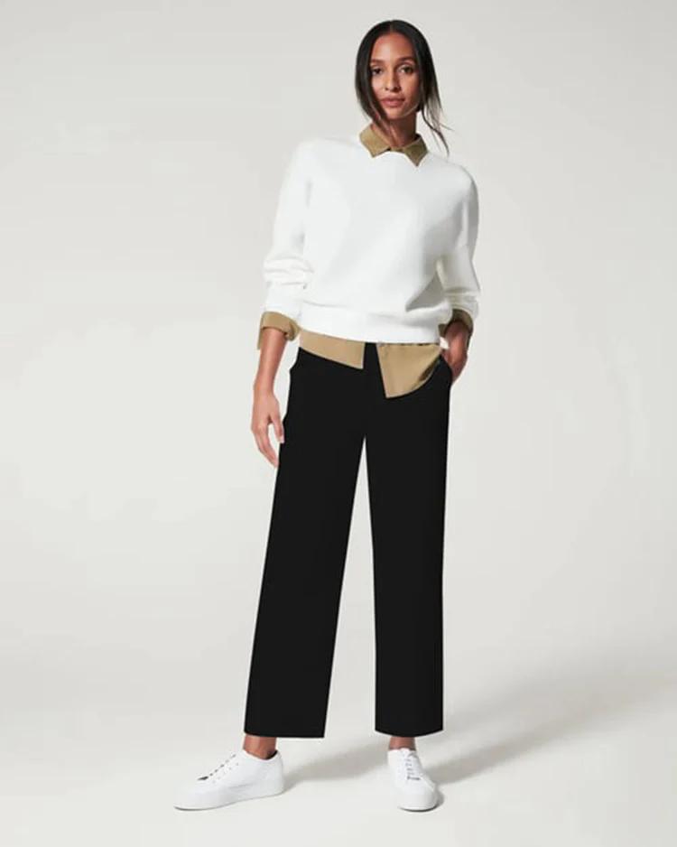 Women Stretch Twill Cropped Wide Leg Pant-(BUY 2 FREE SHIPPING) - Image 23