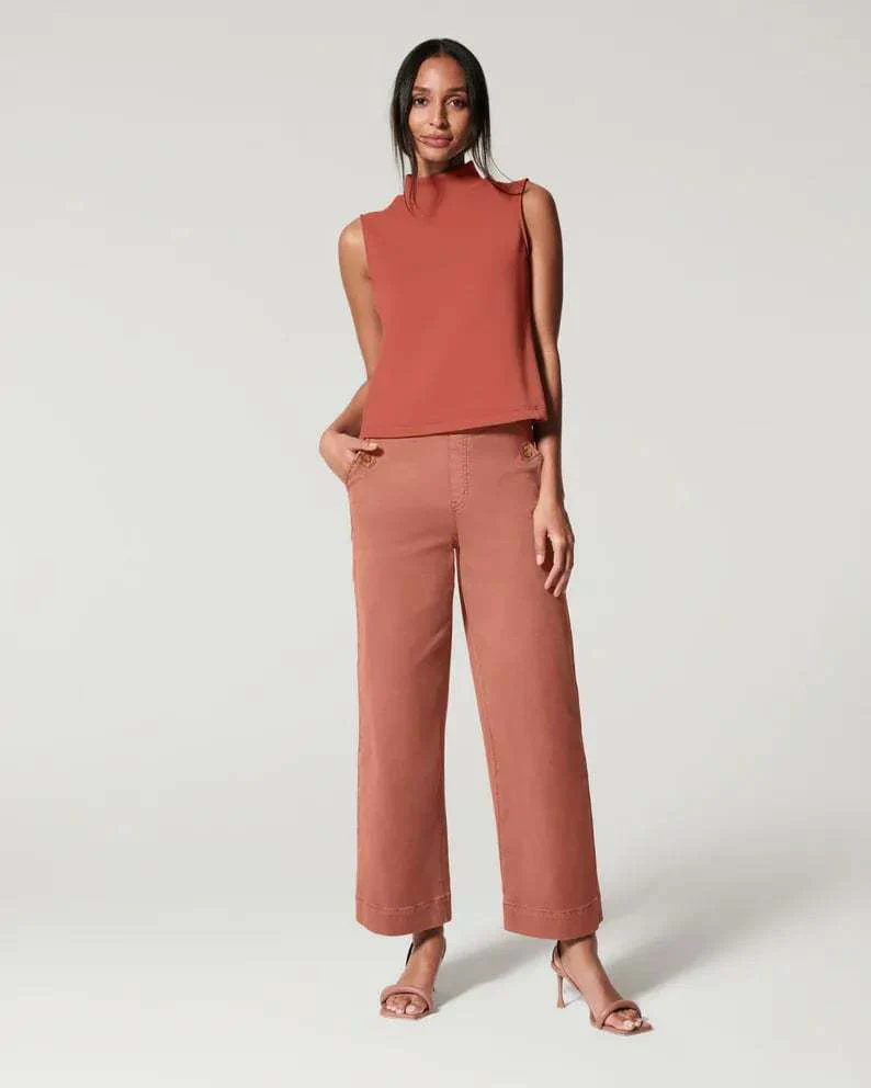 Women Stretch Twill Cropped Wide Leg Pant-(BUY 2 FREE SHIPPING) - Image 24