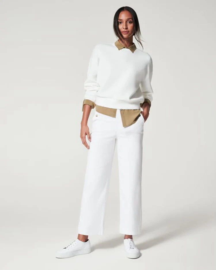 Women Stretch Twill Cropped Wide Leg Pant-(BUY 2 FREE SHIPPING) - Image 28