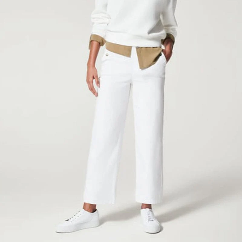 Women Stretch Twill Cropped Wide Leg Pant-(BUY 2 FREE SHIPPING) - Image 29