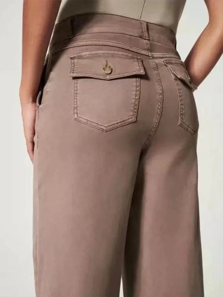 Women Stretch Twill Cropped Wide Leg Pant-(BUY 2 FREE SHIPPING) - Image 34