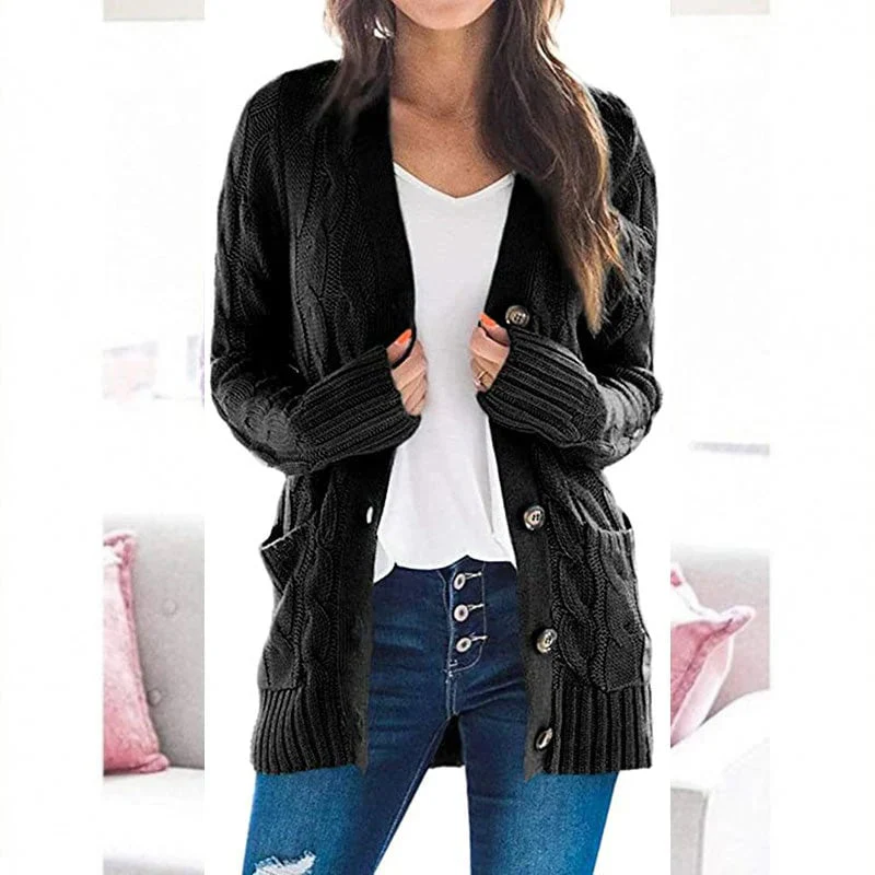 Women's Autumn Midi-Length Knit Sweater - Image 2