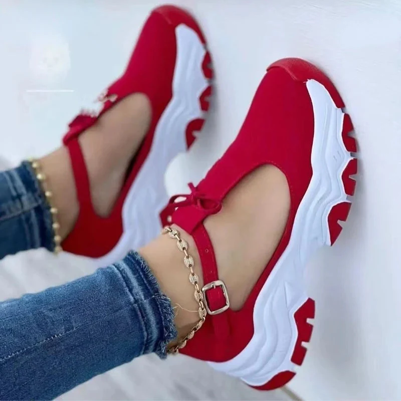 Women's Casual Tennis Sneakers Comfortable Non-slip Flat Shoes - Image 2