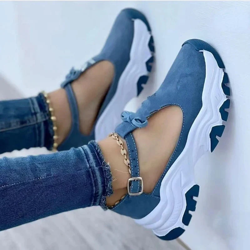Women's Casual Tennis Sneakers Comfortable Non-slip Flat Shoes - Image 3