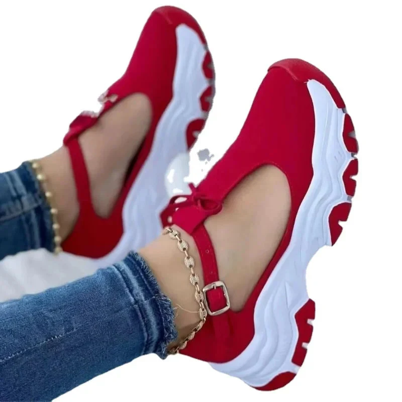 Women's Casual Tennis Sneakers Comfortable Non-slip Flat Shoes - Image 5