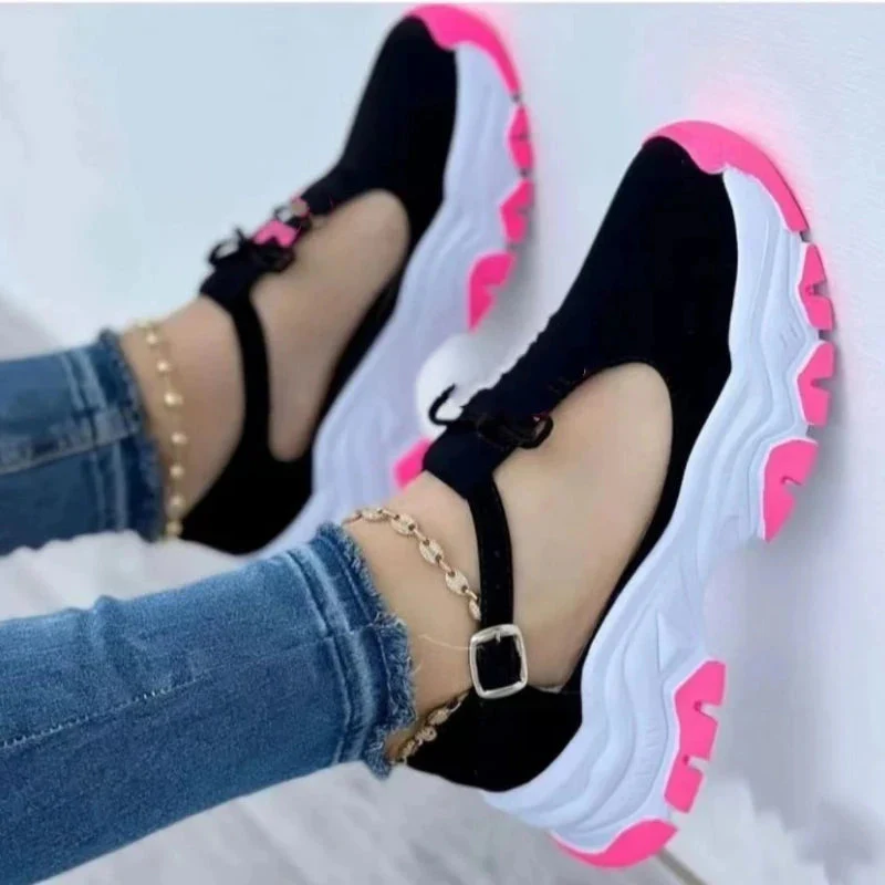 Women's Casual Tennis Sneakers Comfortable Non-slip Flat Shoes - Image 6