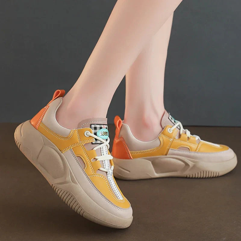 Women's Colorblock Thick Sole Walking Shoes (with correction function) - Image 13