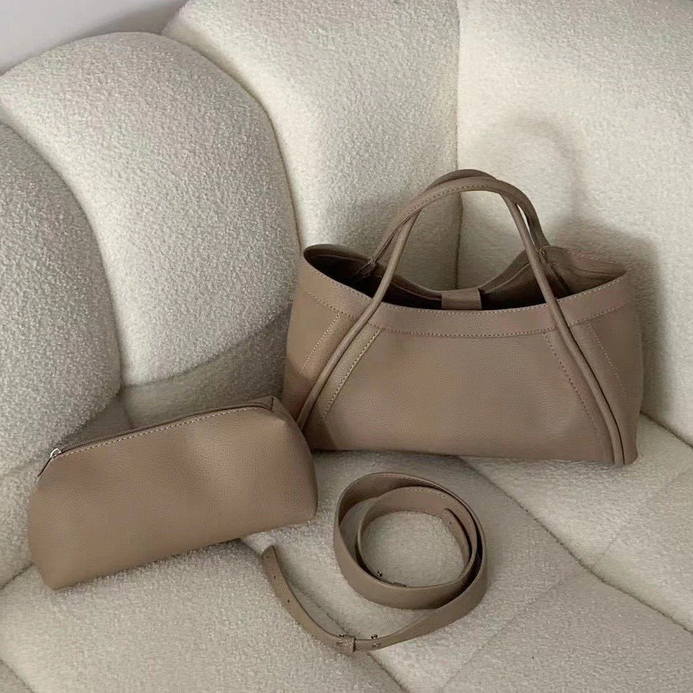 Women's Leather Bag With Shoulder Strap, Handbags & Crossbody Bags Matching Purse - Image 3