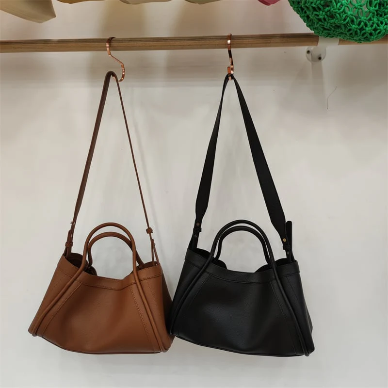 Women's Leather Bag With Shoulder Strap, Handbags & Crossbody Bags Matching Purse - Image 7