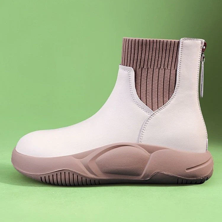 Women's Low Heel Chelsea Ankle Boots - Image 4