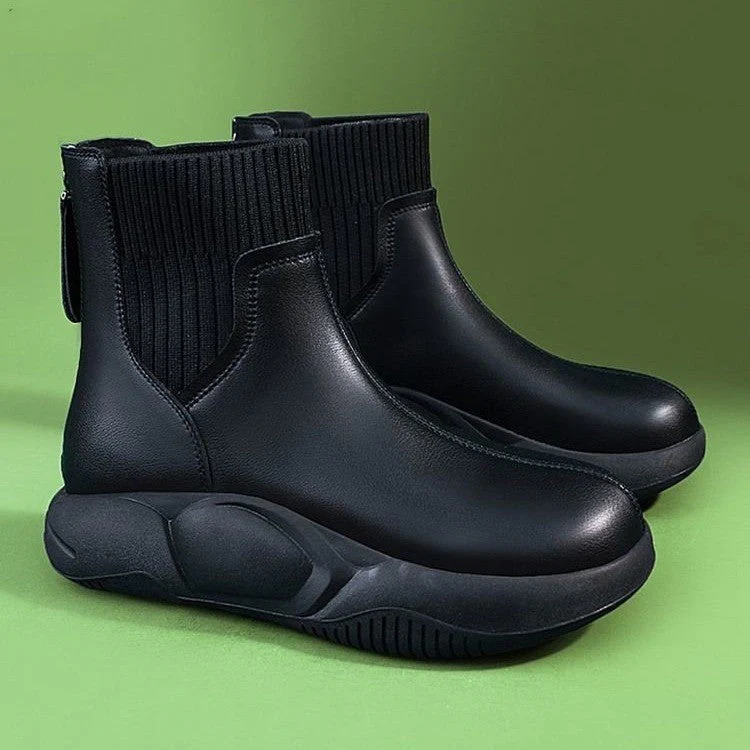 Women's Low Heel Chelsea Ankle Boots - Image 5