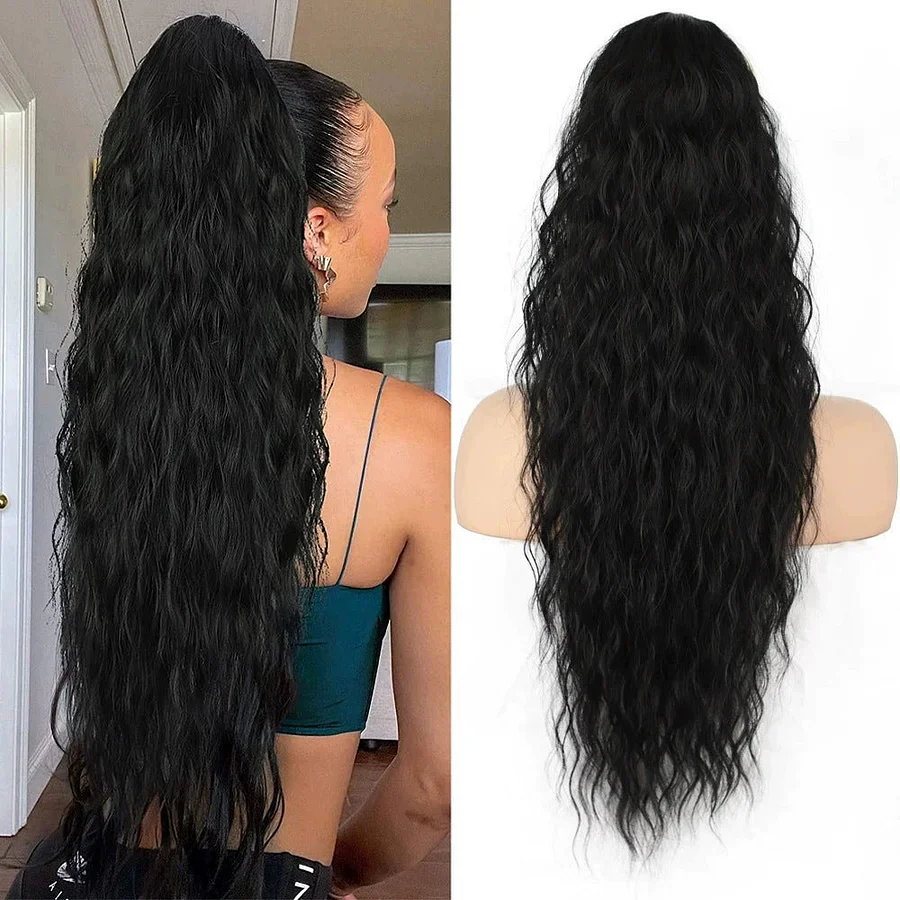 Women's Ponytail Long Curly Hair Bundle - Image 14