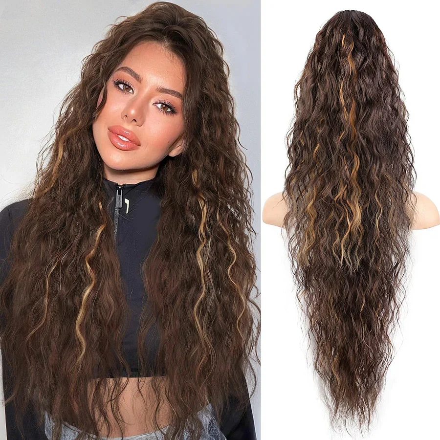 Women's Ponytail Long Curly Hair Bundle - Image 9