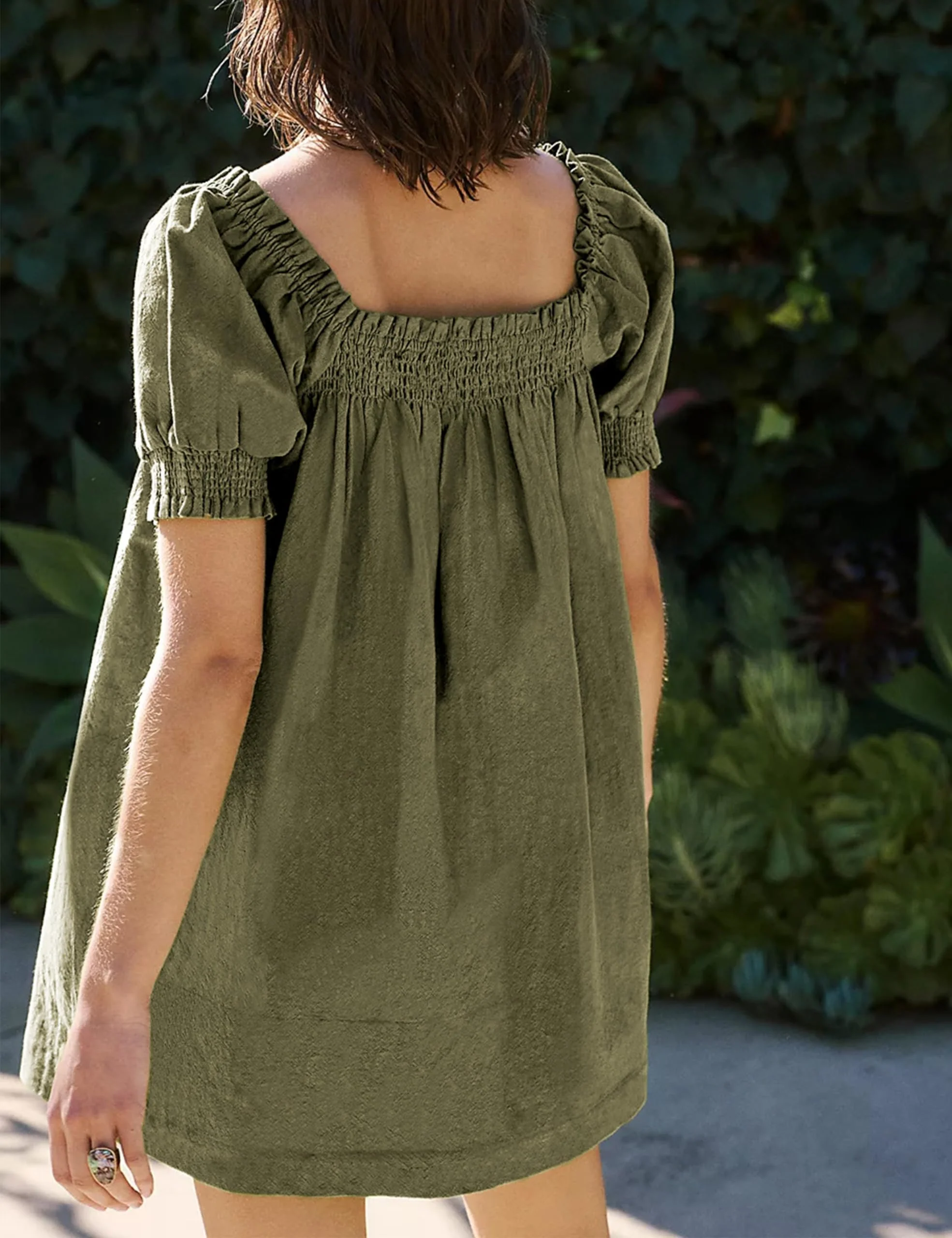 Women's Summer A-Line Mini Dress With Pockets - Image 10