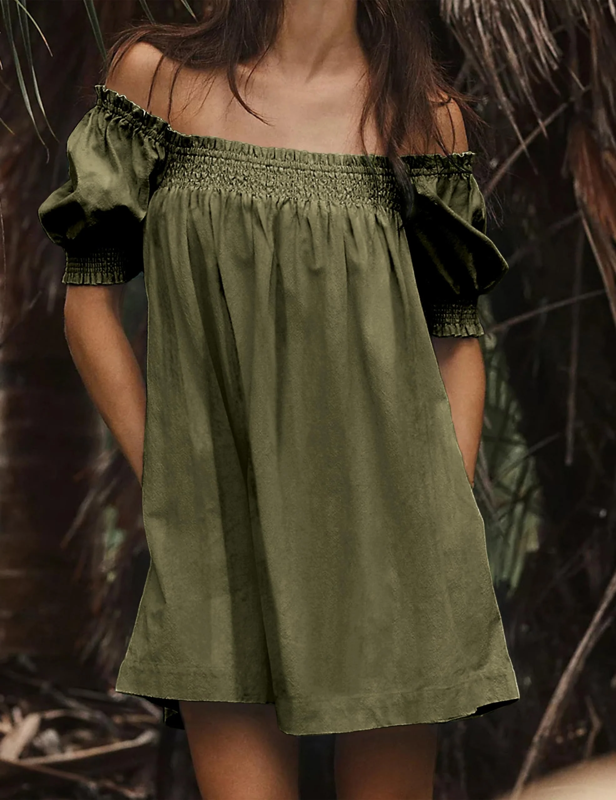 Women's Summer A-Line Mini Dress With Pockets - Image 9
