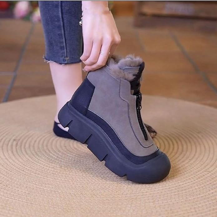 Women's Waterproof Warm Snow Boots With Zipper - Image 8