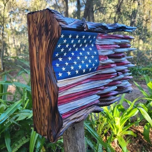 Wooden American Flag-BUY 2 FREE SHIPPING - Image 2