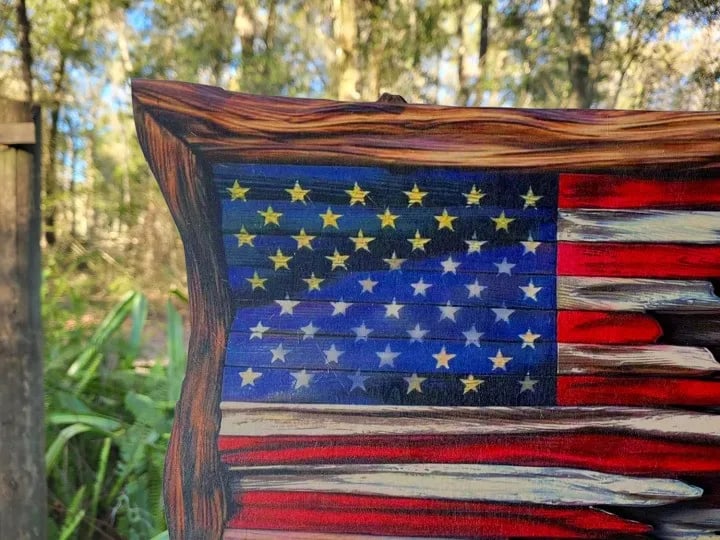 Wooden American Flag-BUY 2 FREE SHIPPING - Image 4