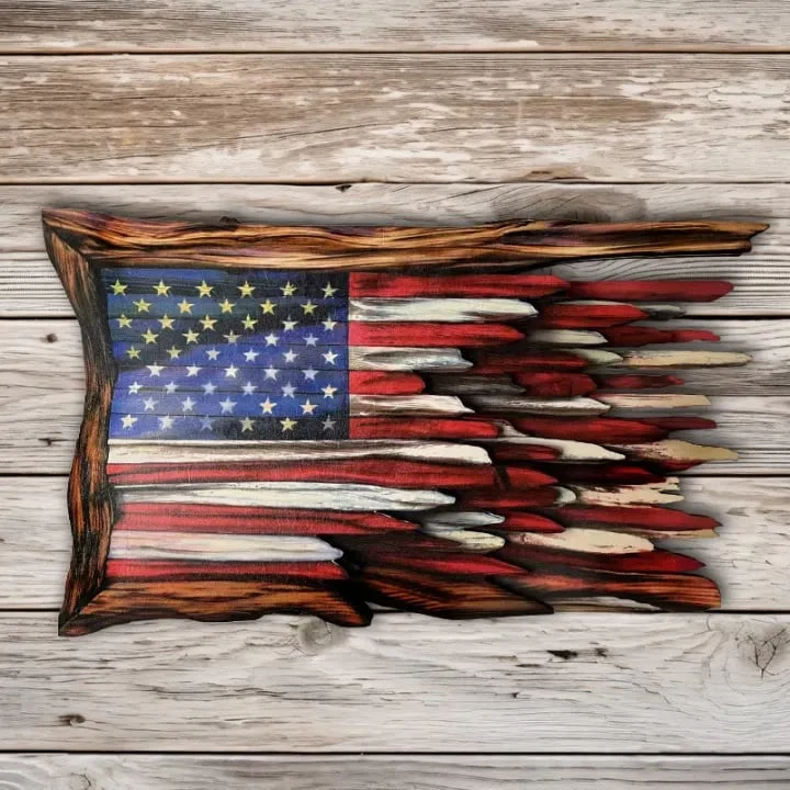 Wooden American Flag-BUY 2 FREE SHIPPING - Image 6